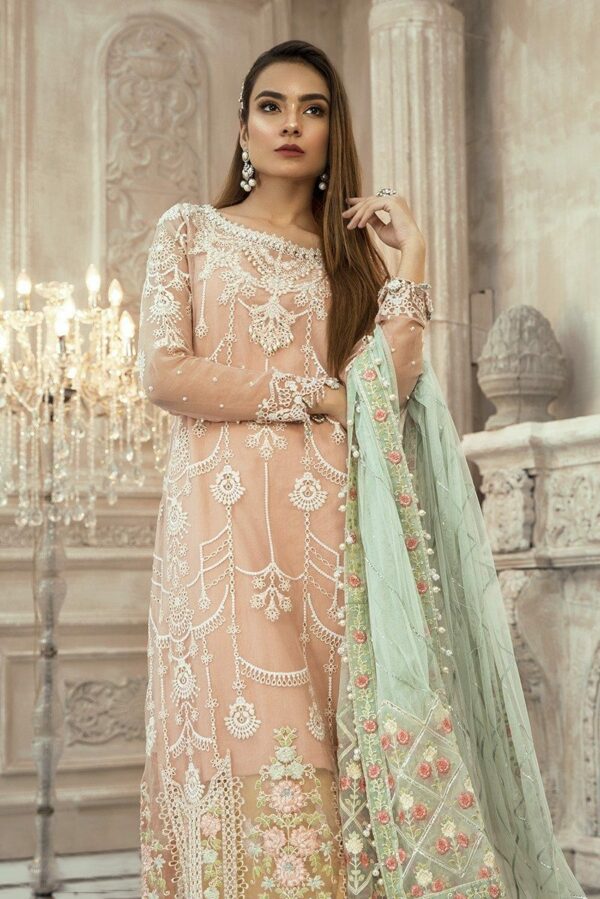 MARIAB EID Collection Unstitched MBROIDERED - Pink (BD-1907) | Buy ...