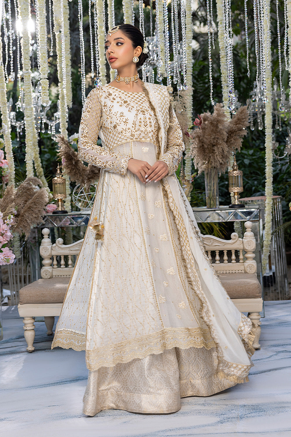 White Bridal Dress by Azure | Wedding Dress | Sitara (SS-4974) | Buy ...
