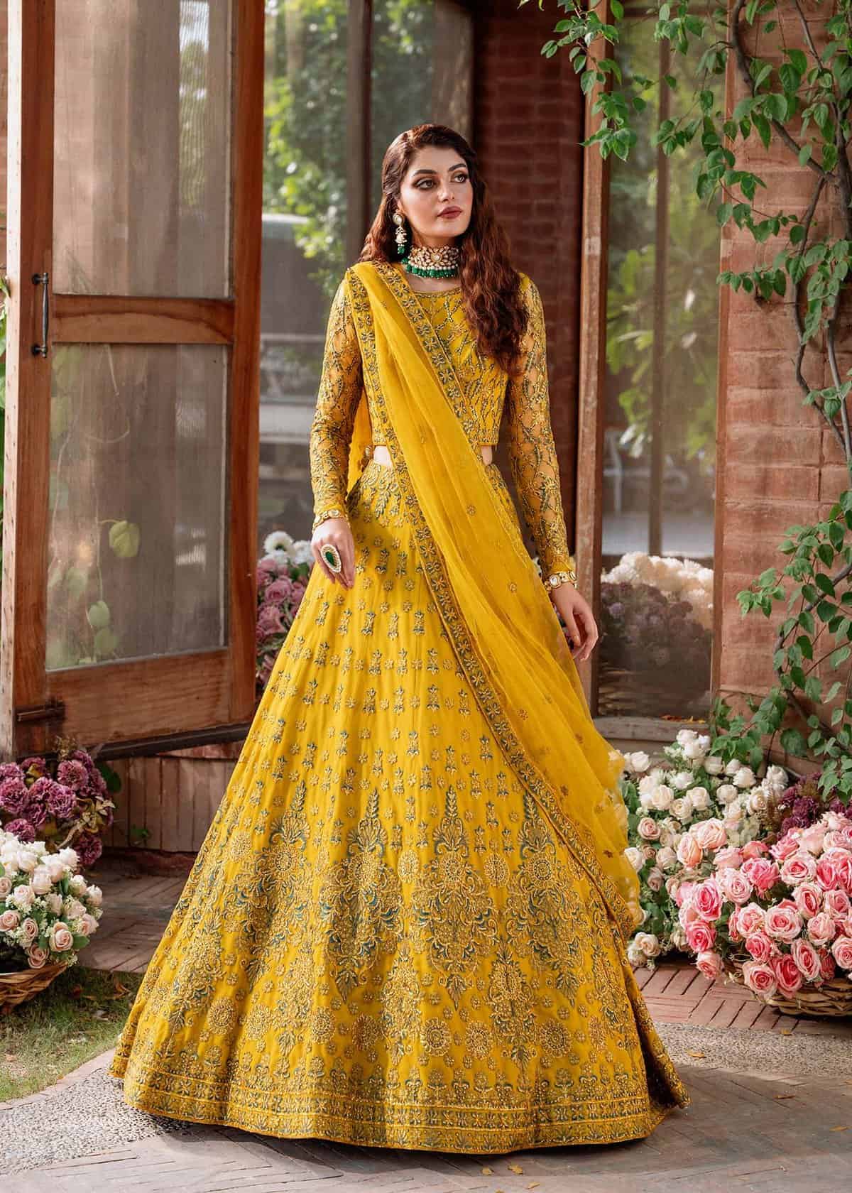 Latest 20 Yellow Lehenga Choli Designs Trending (2023) - Tips and Beauty |  Latest bridal lehenga, Lehenga designs latest, Choli designs