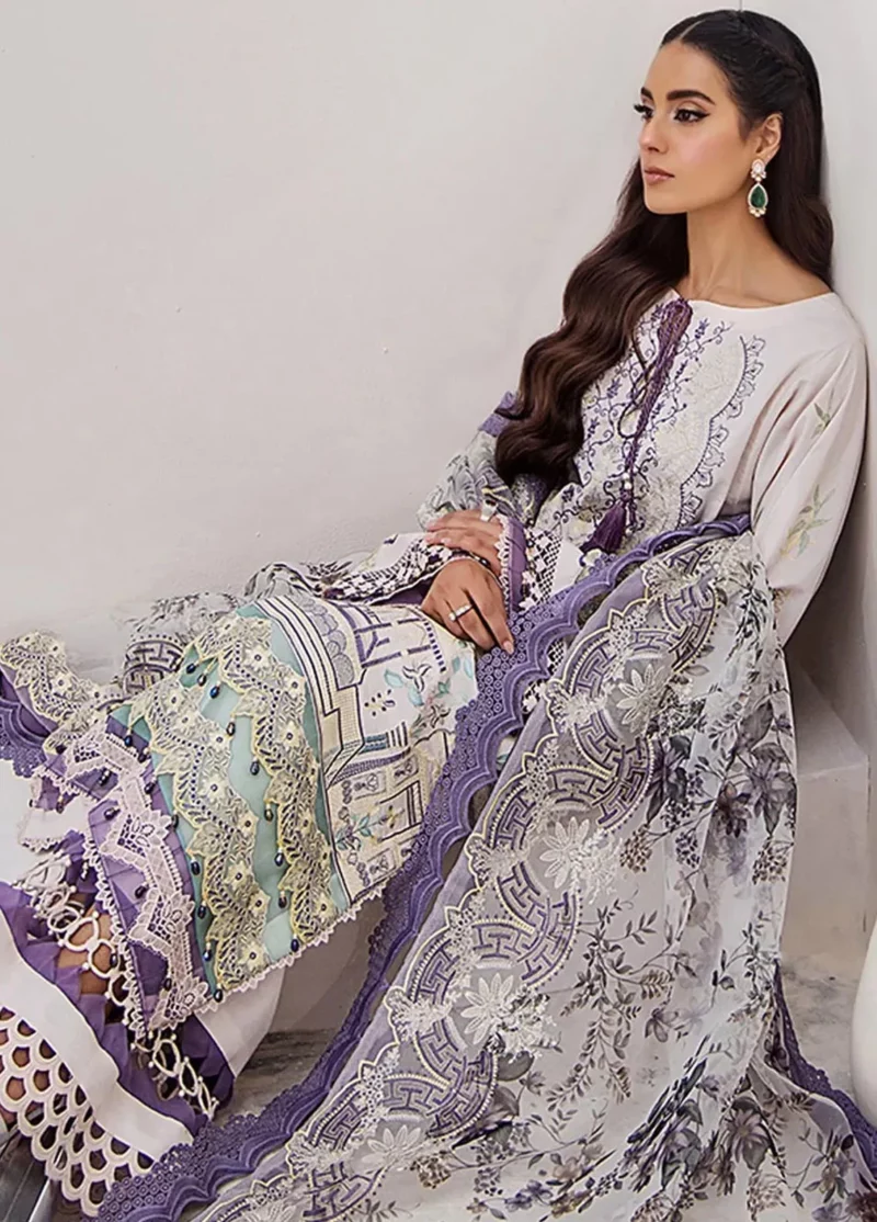 Tessa embroidered lawn festive collection | 2024 | ts24f ethereal radiance