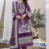 Tessa embroidered lawn festive collection | 2024 | ts24f violet persona